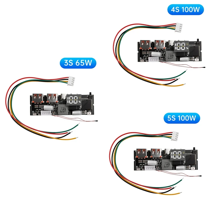 QC3.0 Bidirectional Fast Charge Mobile Power Module Power Bank 18650 Quick Charging Module PD QC SCP VOOC