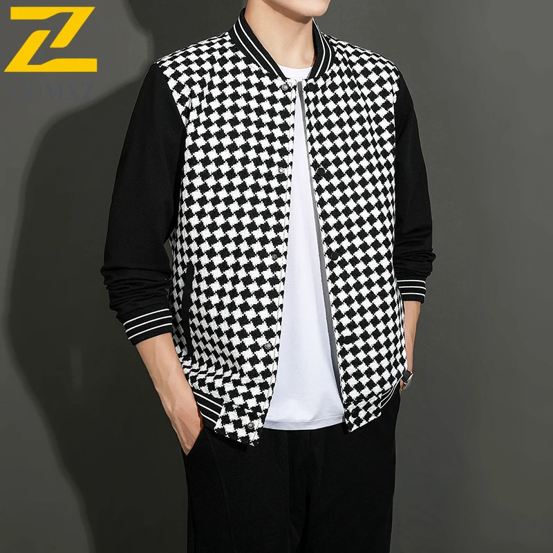 COMXZ 2025 Male Baseball Jacket New High Quality Trekking Comfortable Coat Premium Stylish Streetwear Casual Outerwear Top​