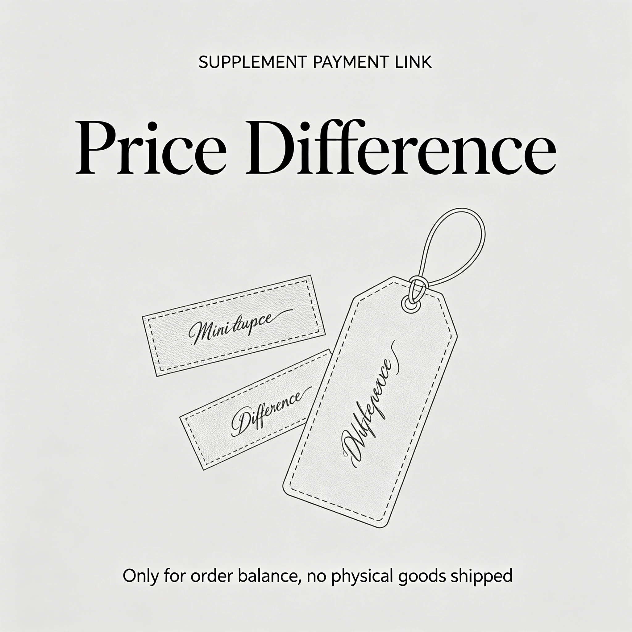 Price Difference - only for oder balance