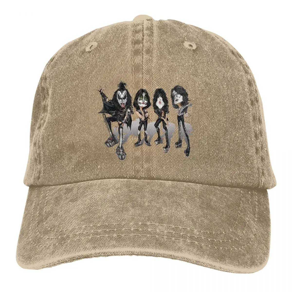 

Chibi Baseball Cap ROCK Roll Music Band Kiss Vintage Dad Hats Men Outdoor Adjustable Fit Hats Cap