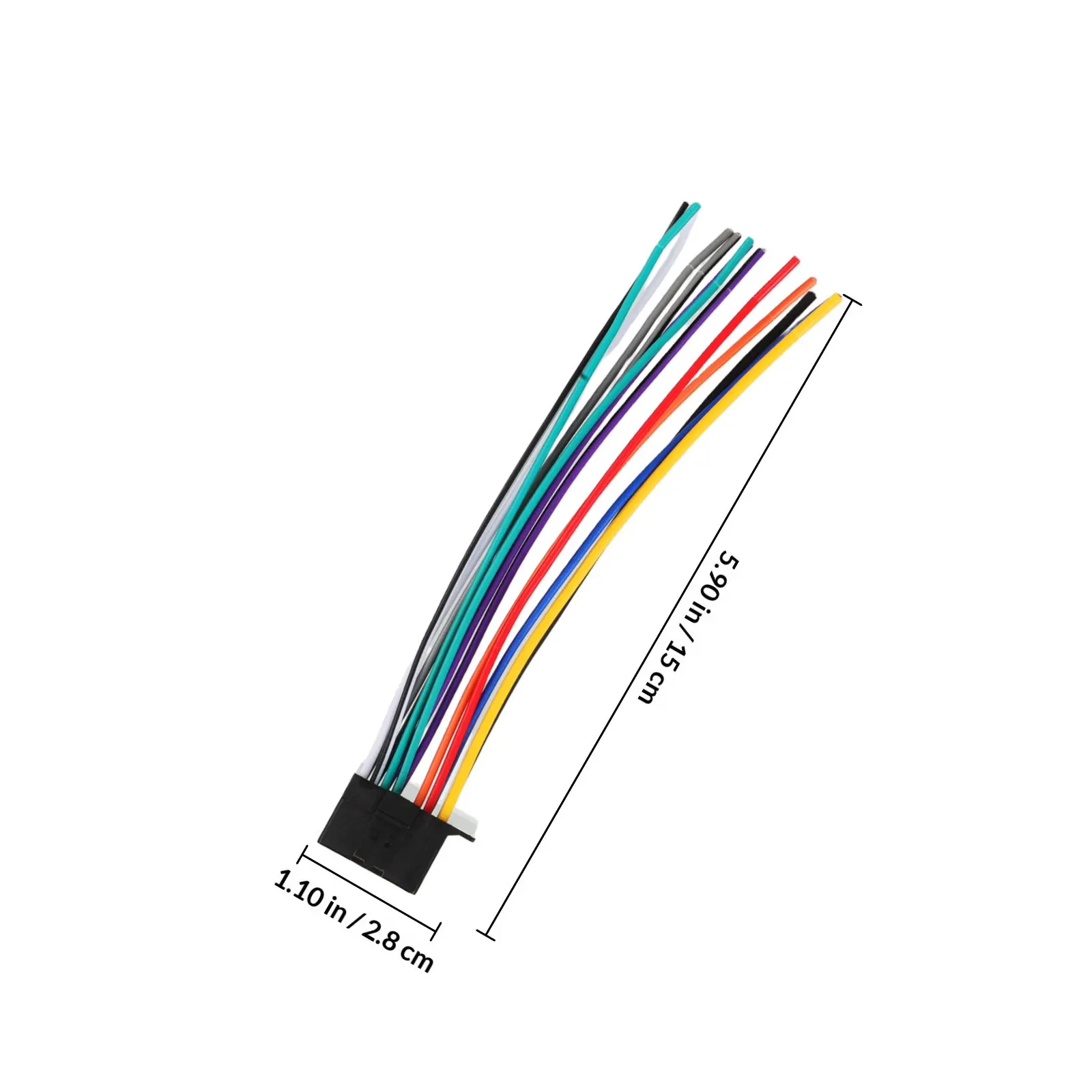 Radio Wire Harness Connector Replacement for Vehicle Stereo Systems Space Saving Compact Design Compatible with Pioneer Audio Cd