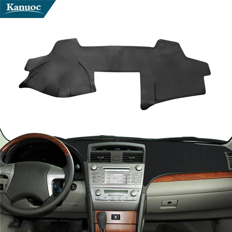 For Toyota Camry 2007 2008 2009 2010 2011 Leather Car Dashboard Cover Non-Slip Dashmat Dash Mat Interior Styling Accessories