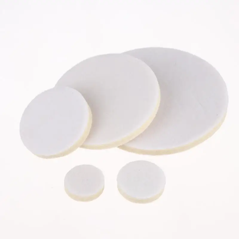 New25-180mm Wool Felt Polishing Pad For M10 M14 Drill Angle Grinder Glass Stainless Steel Metal Scratch Repair Buffing Wheel