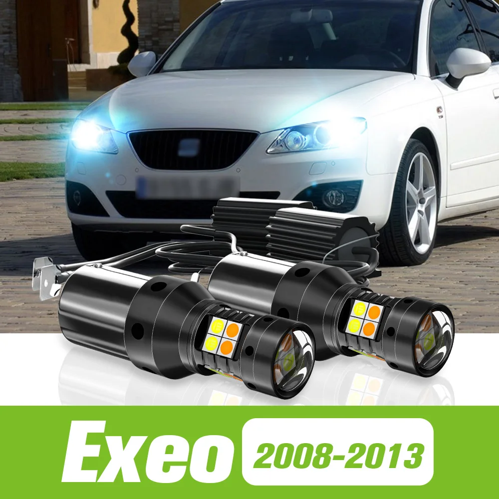 

2pcs For Seat Exeo ST 3R 2008-2013 Dual Mode LED Turn Signal+Daytime Running Light DRL 2009 2010 2011 2012 Accessories