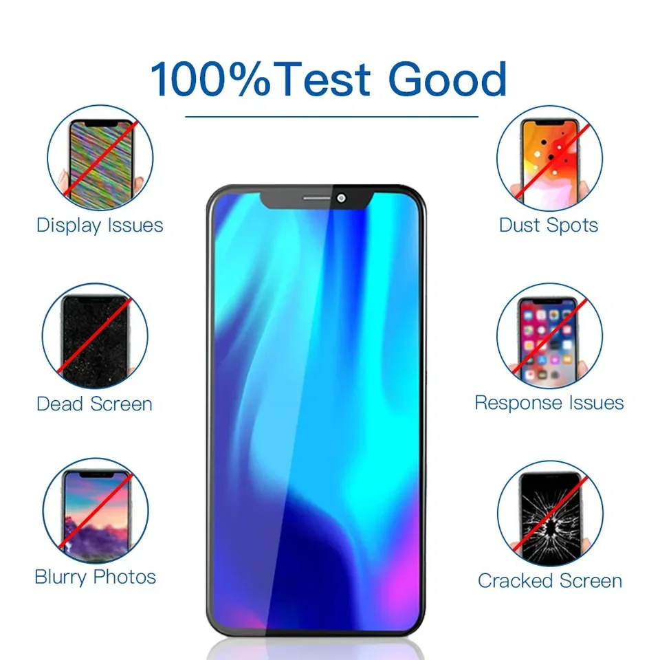 PINZHENG Pantalla INCELL OLED OEM AMOLED de alta calidad para iPhone XS Max, X, XR, 11, 12, 13, Mini, Pro, Pro Max, reemplazo LCD 4