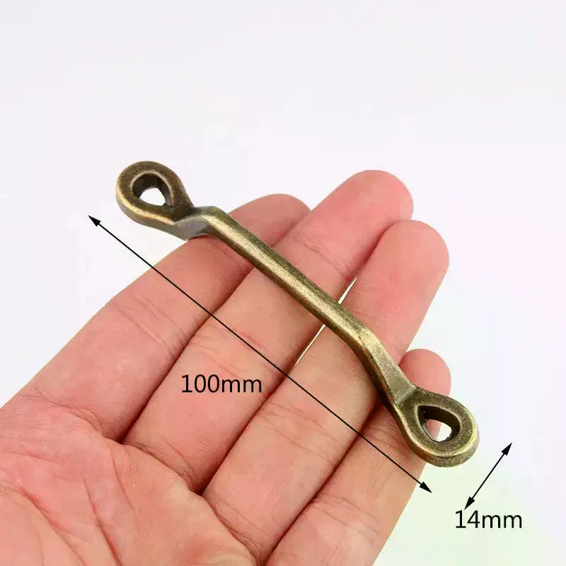 4Pcs Kitchen Pull Knob With Screws Vintage Furniture Handles For Jewelry Wood Box Cabinet Wardrobe Cupboard Drawer