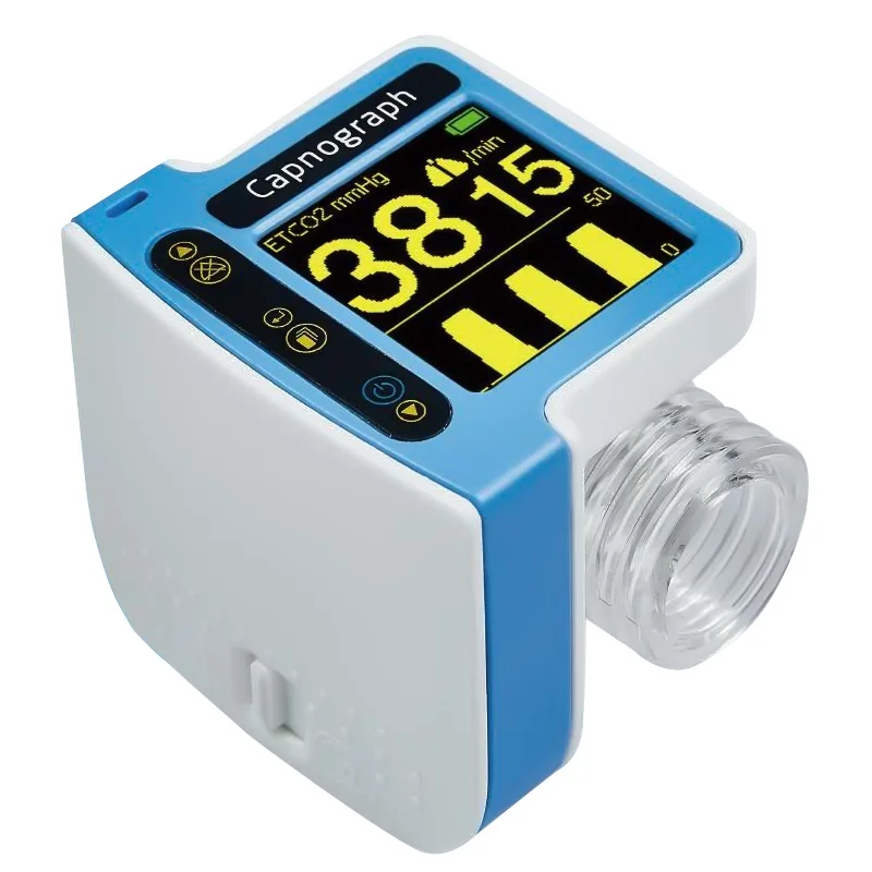 

Medical Equipment Portable Etco2 Co2 Sensor Real-time Capnography Mini Capnograph Handheld Capnographie Analyzer Capnograph