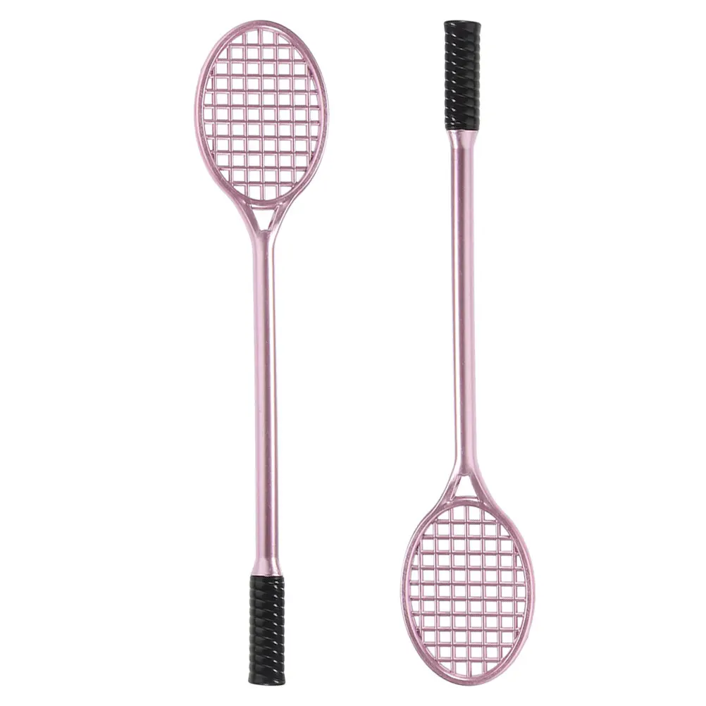 

2Pcs Tennis Racket Gel Pens Black Ink Fine Tip Cute Writing Pens for School Office Students Teachers Stationery