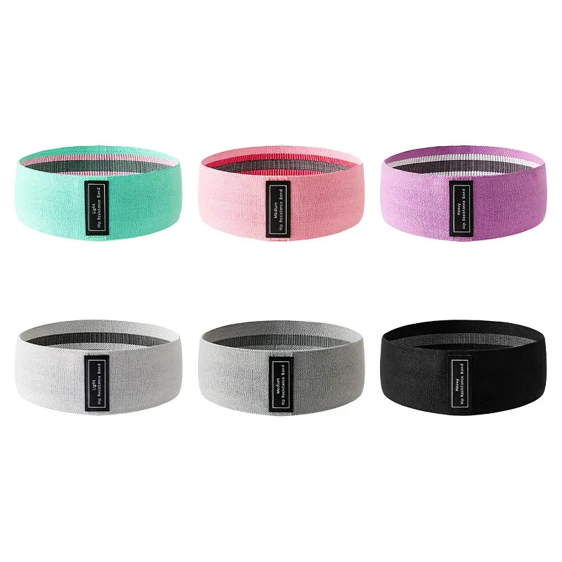 3PCS/Set Elastic Fabric Bands Fitness Resistance Non-slip Yoga Pilates  Circle Expander Bands Gym Training  Workout Equip