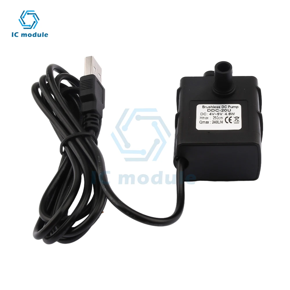 90L/H 240L/H DC 5V 12V 24V USB Micro Solar Water Pump DC Battery Drive Cycle Brushless Submersible Pump