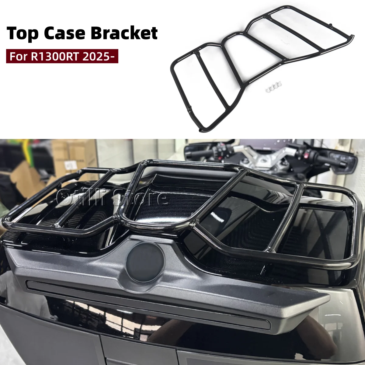 

For BMW R1300RT R 1300 RT R 1300RT 2025 2026 Motorcycle Top Case Luggage Rack Trunk Cargo Rear Carrier Tour Pack Support Shelf