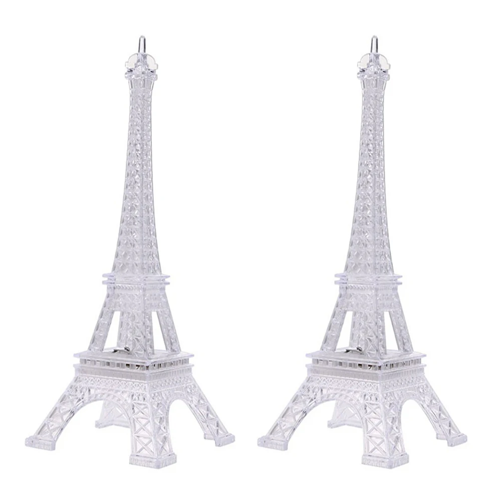 

2 Pcs Light Tower Night Lights Color Changing Mini Night Light Desk Lamp Mini LED Home Bedroom Gifts