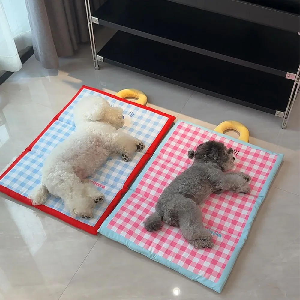 

Pillow Mat Waterproof Pet Ice Mat Breathable Soft Cooling Mat Foldable Machine Washable Dog Nest Indoor Use