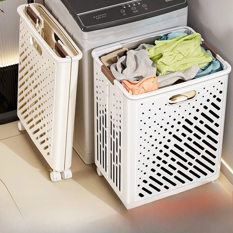 

Factory Direct Dirty basket Hollow toilet Large capacity laundry basket Foldable bathroom storage basket