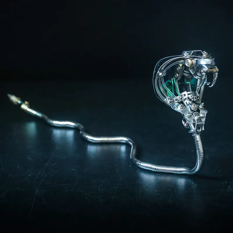 ชุดประกอบโมเดลงูแบบแม่เหล็ก DIY พังก์ 3 มิติ โลหะ 3 มิติ ปริศนาประกอบกลไก ของขวัญส่วนตัว ของเล่น