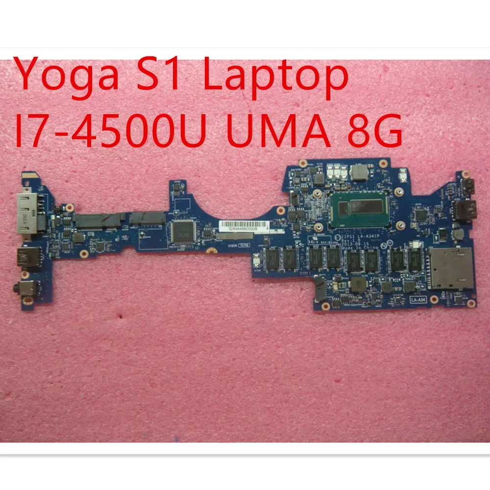 Motherboard For Lenovo ThinkPad Yoga S1 Laptop Mainboard I7-4500U UMA 8G 04X5239 00HT133 00HT135 04X5240