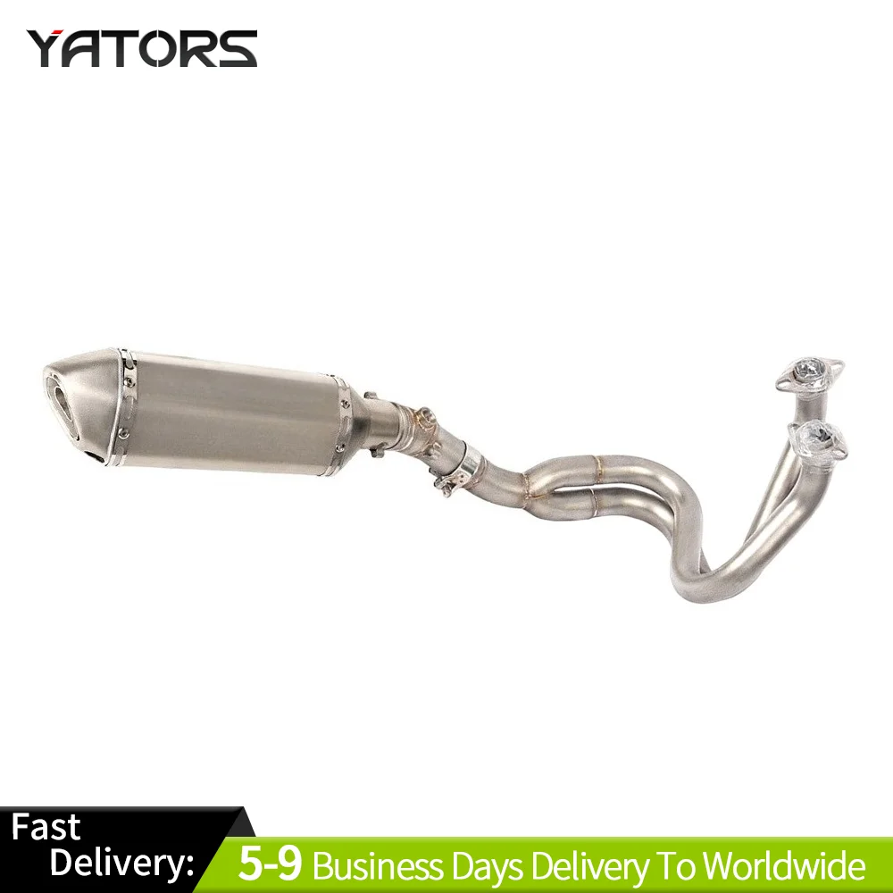 For Kawasaki Ninja 650 2012-2022 Z650RS Exhaust Tips Black Header Pipe System Exhaust Systems Exhausts Pipes