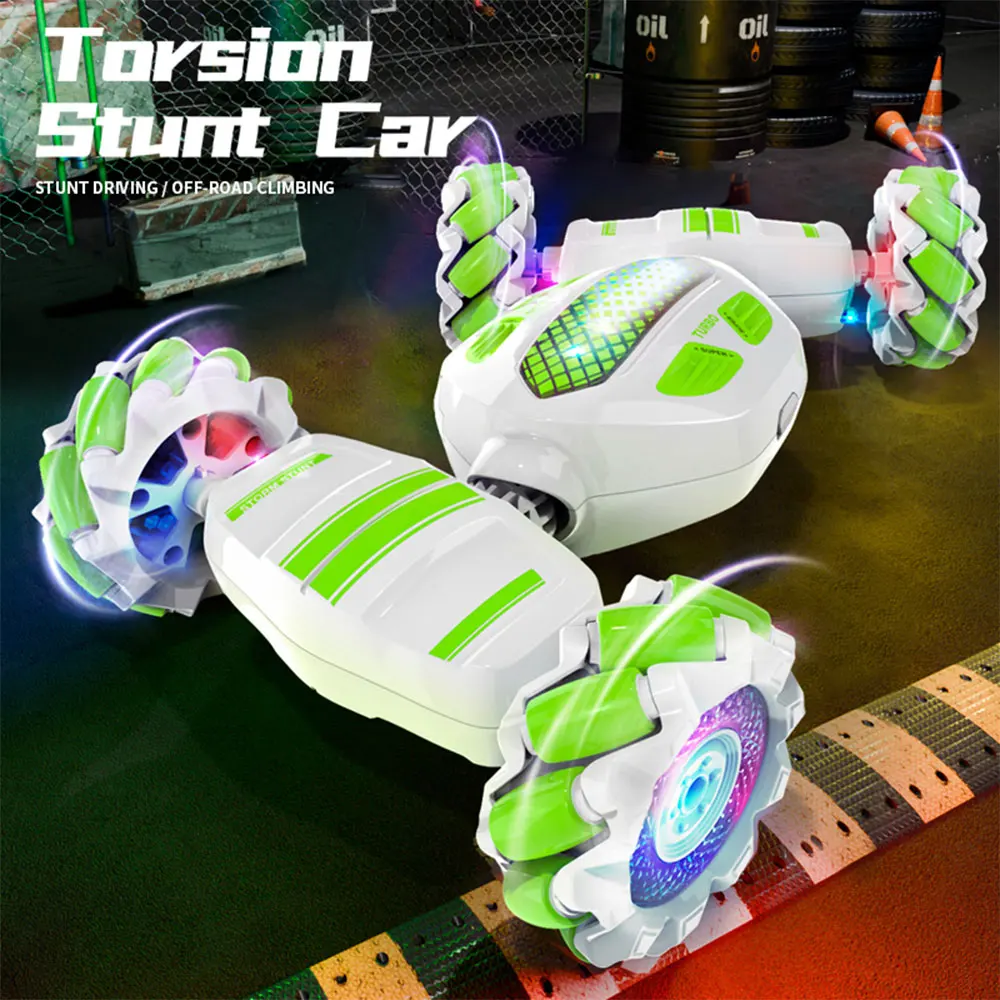 

Gesture Induction RC Twist Car Dual Mode Control 4WD 360° Stunt Rotation Remote Control Toys Children Gifts AC217