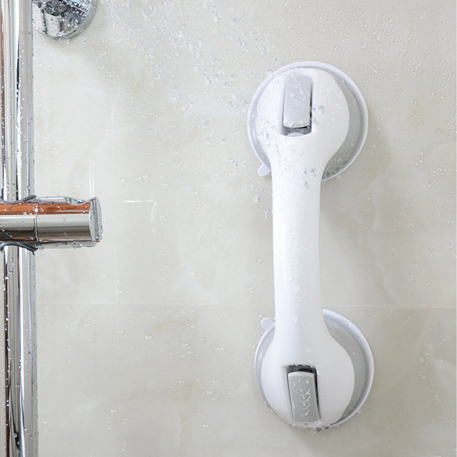 Shower Handle Bathroom Shower Handle With Strong Hold Suction Cup Bath Shower Handle Bath Rail Household For Disabled