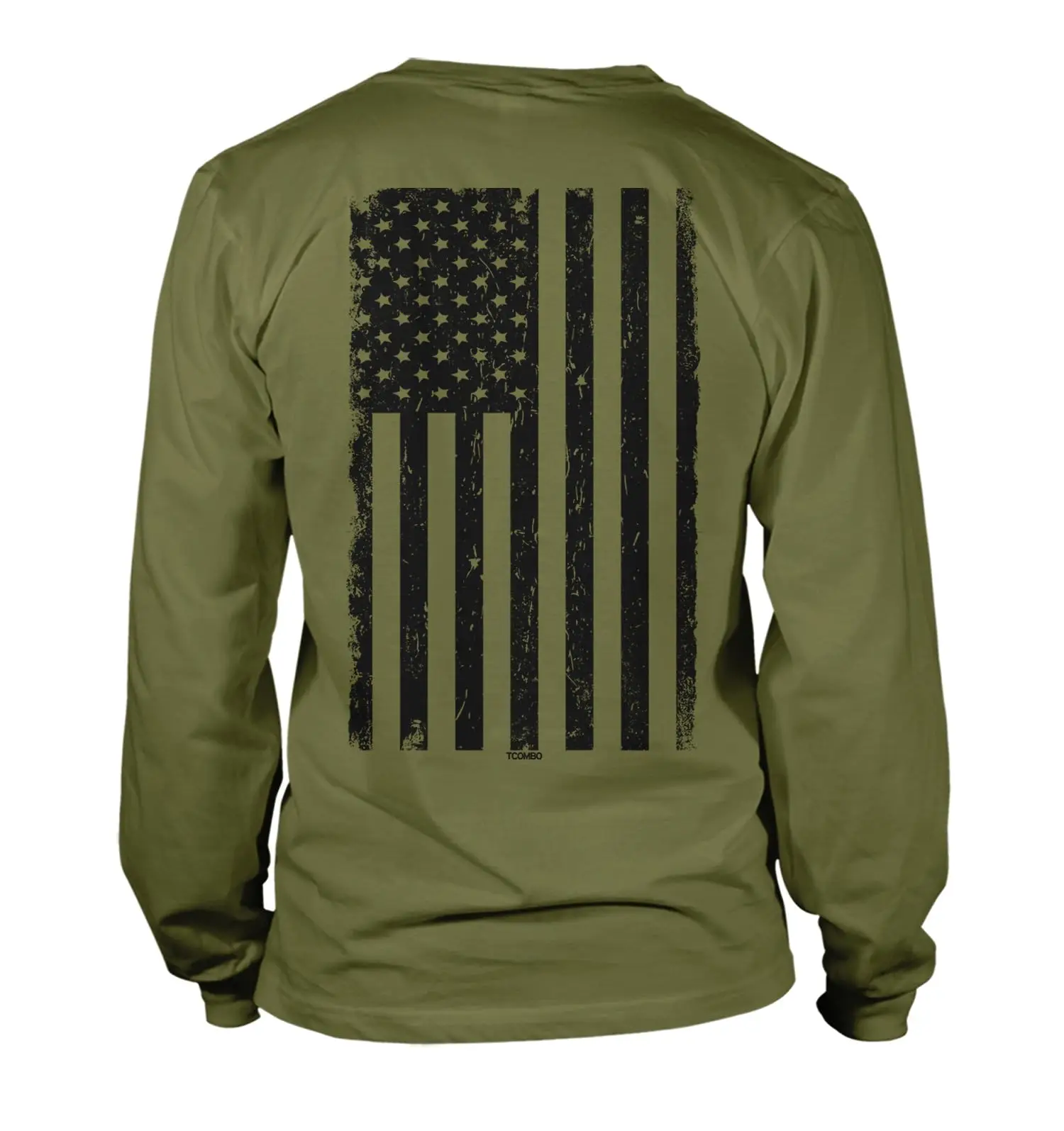 

Мужской топ с длинными рукавами и графическим американским флагом, осень 202, мужская одежда, уличная одежда, футболки для мужчин, футболка больших размеров, одежда