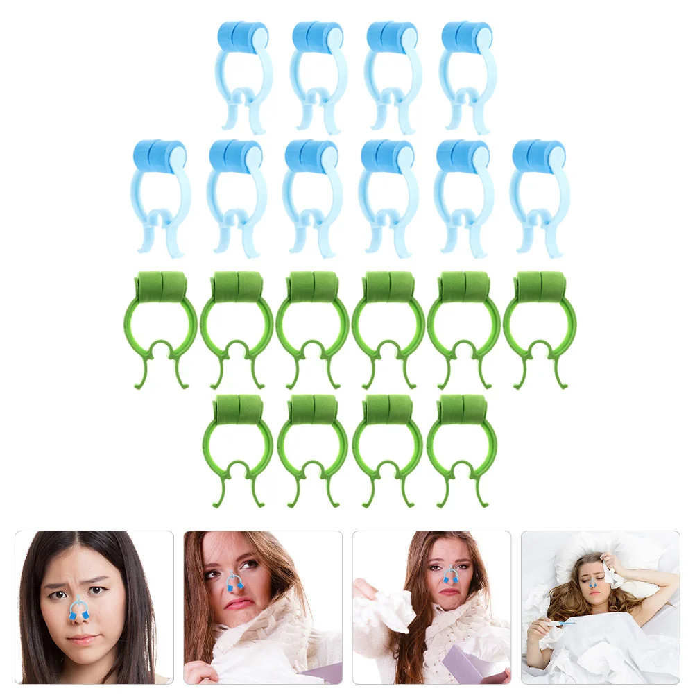 

20 Pcs Nose Nasal Stopper Clips Bleeding Correction Lung Breathing Training Securing Nosebleeds