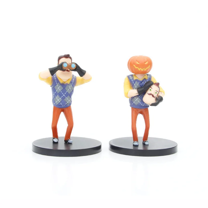 جديد 8 قطعة/المجموعة مرحبا جارتي مهرج أنيمي دمية عمل نموذج لجسم لعبة جمع زينة زخرفية الاطفال هدية #2