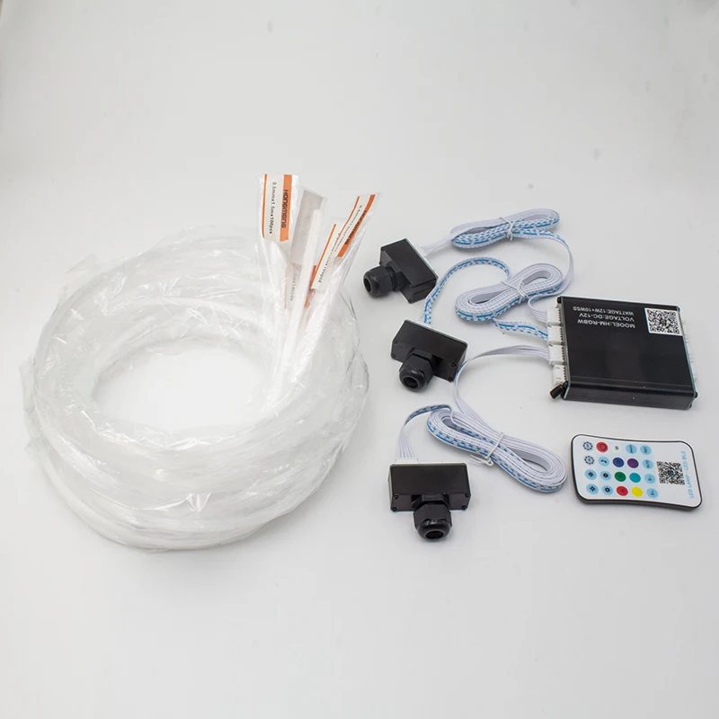1/3 Head Rainbow Light Source Split Type Starry Sky Ceiling Modification, Bluetooth Controlled Fiber Optic Starry Sky Light