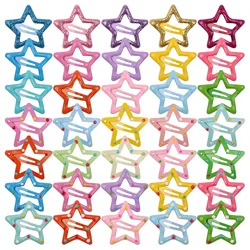 35pcs Star Hair Clip Cute Baby Headdress Little Girl Broken Hair BB Clip Five-pointed Star Hair Clip