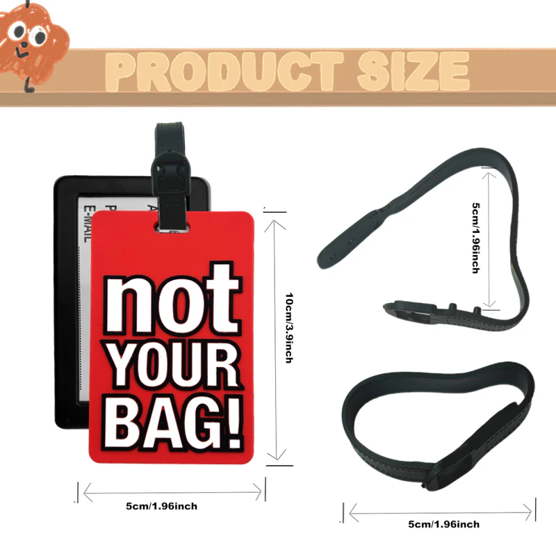 1/7PC Portable Travel Accessories Luggage Travel Tag Silica Gel Suitcase Labels Name ID Address Tags Baggage Boarding Tag Label