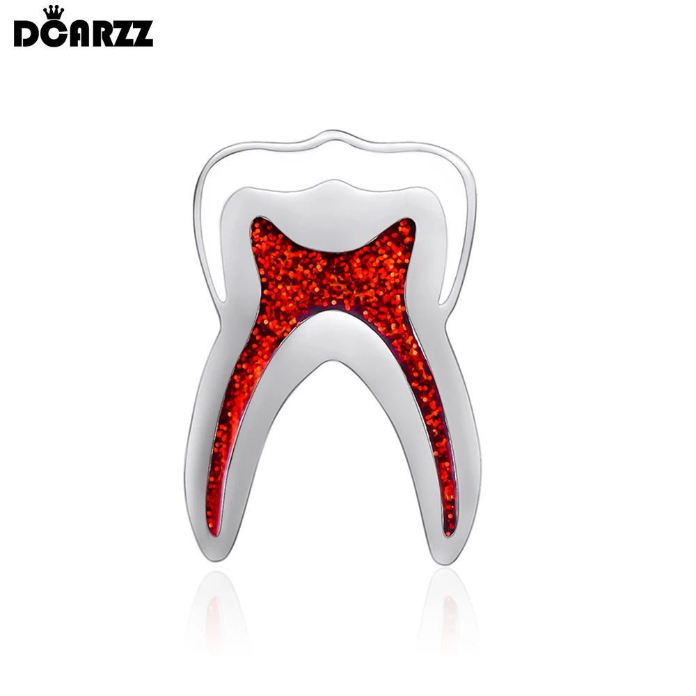 

DCARZZ Dental Tooth Enamel Pin Medical Lapel Backpack Badge Teeth Brooch Medicine Jewelry Gift for Dentist Doctor Nurse