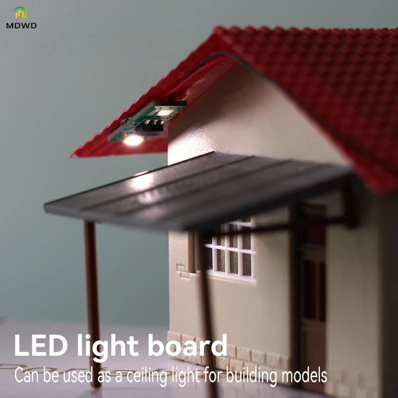 Único led branco fresco micro-lamas uma casa acessórios d/bonecas modelos de construção edifícios arquitetura maquetes suprimentos arte brinquedos barra