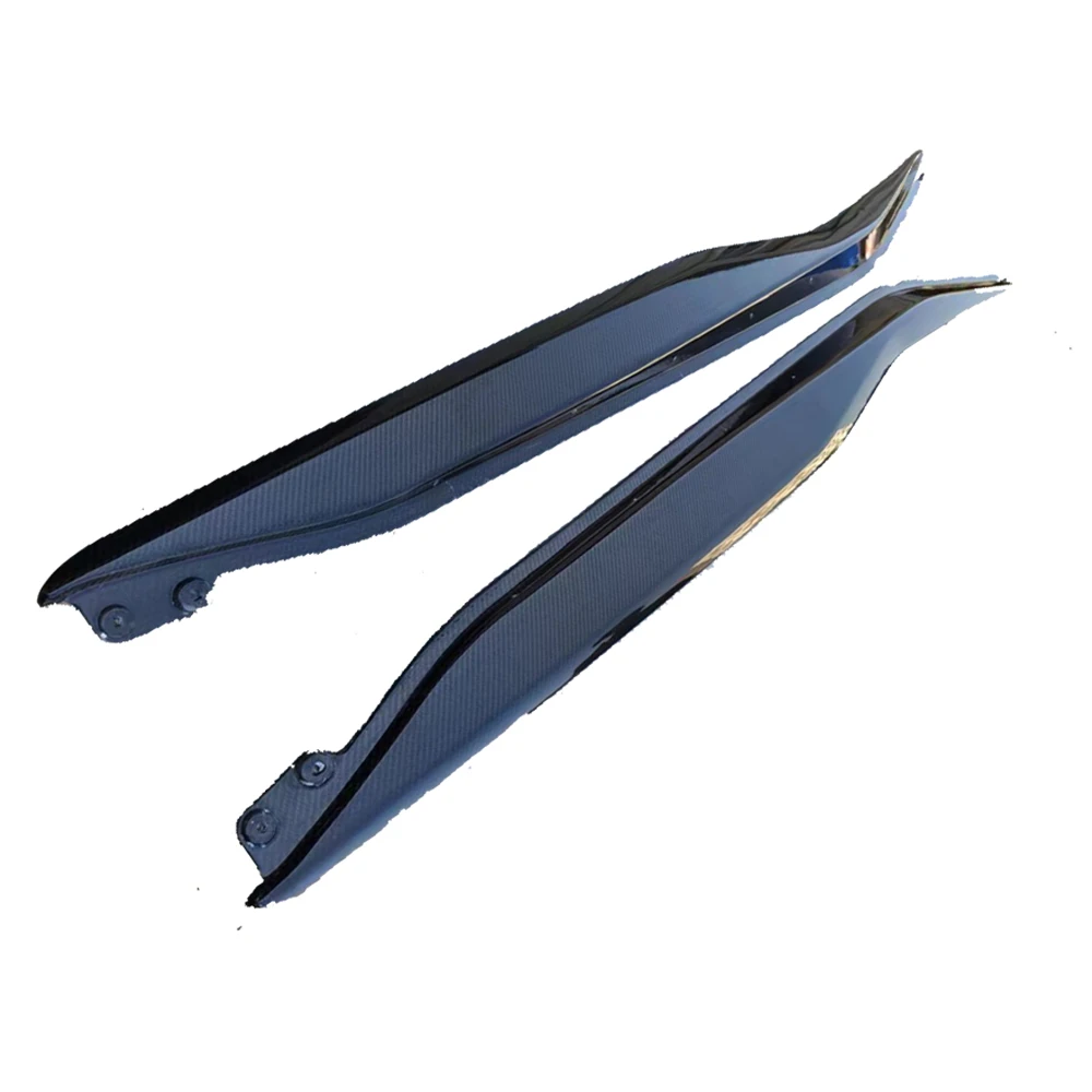 Real Carbon Fiber Side Skirts Extensions For Corvette C7 Z06 2014-2019