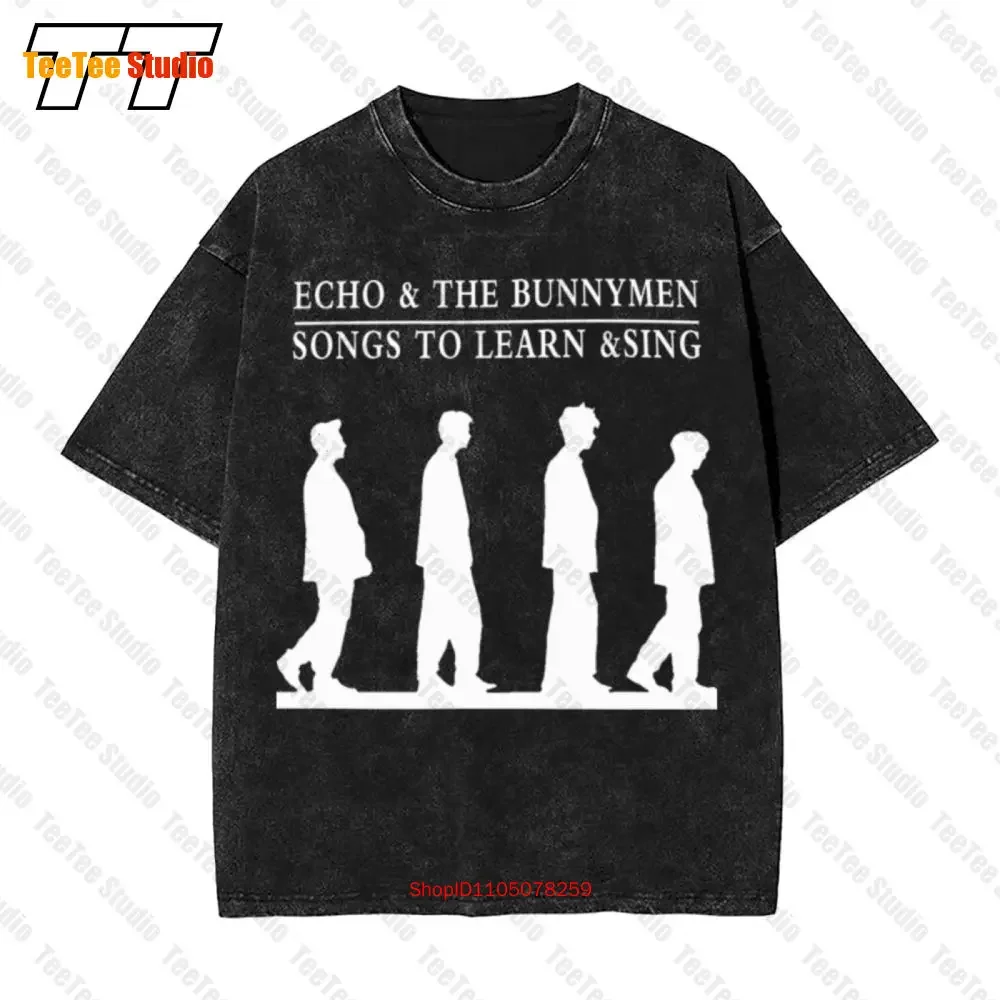 Echo And The Bunnymen Black Herren Men Rock Band Oversized T-Shirt SEZK
