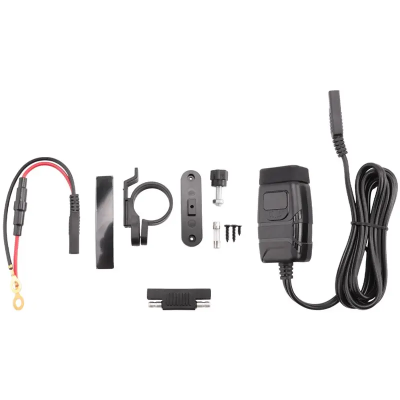 Motorcycle Phone Quick Charge 3.0 With Voltmeter & ON/Off Switch