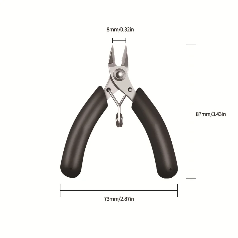 Slanting Forceps Small Portable CuttersDIYHandicraft Flat Bit Tongs Pointed Pincette