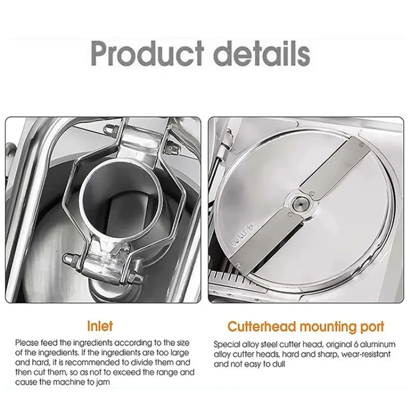 

New Multi Function Commercial Fruit Onion Fries Cabbage Shredder Dicer Chopper Slicer Electric Potato Vegetable Cutter