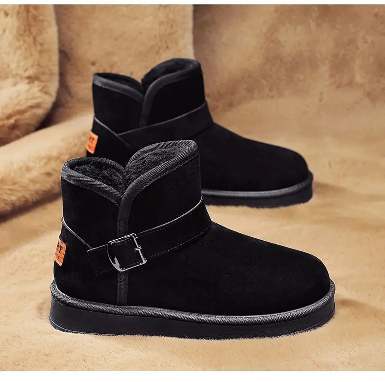 Winter Snow Boots Men Casual Slip on Ankle Boots Warm Fur Comfortable Sneakers Non-slip Botas Shoes for Man botas para hombre