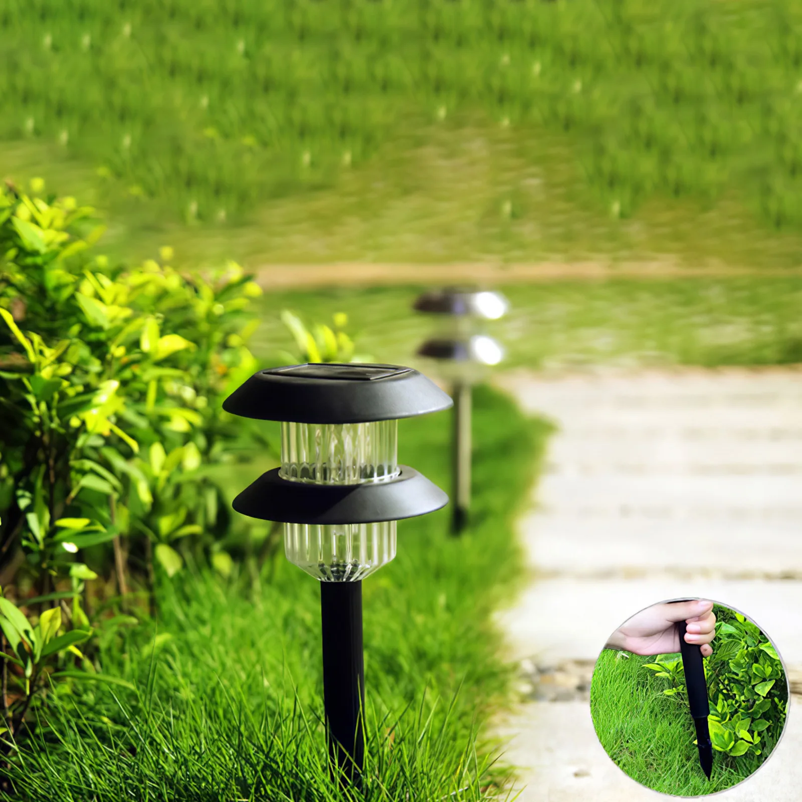 

Outdoor WaterproofLED Solar Light Garden Decoration Fairy Garland Smart Light Control Induction Fence Lawn Landscape Solar Lamp