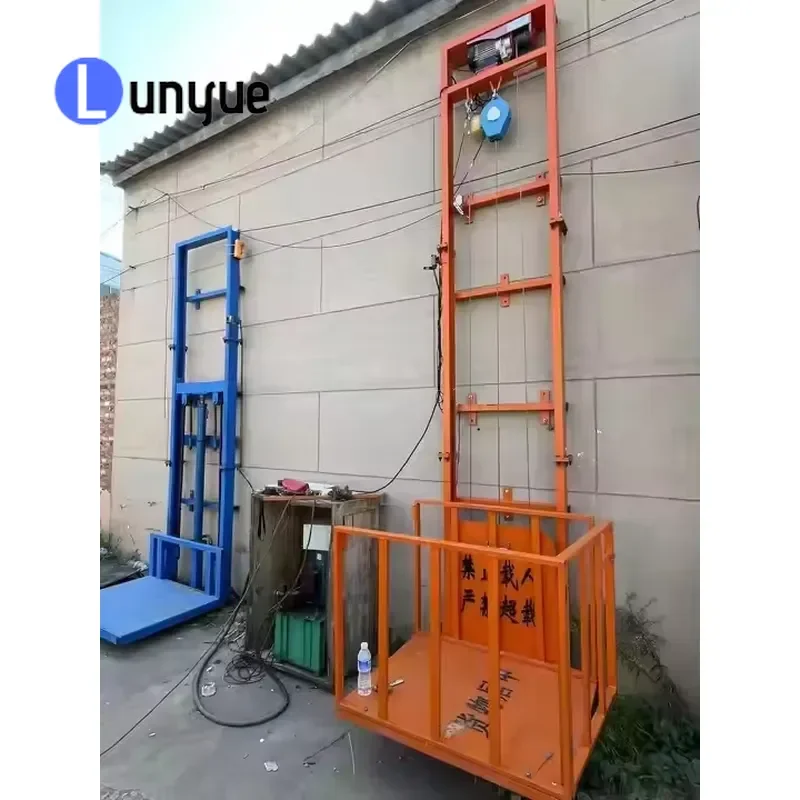 Electric Cargo Lift Vertical Freight Elevator for Small Warehouse Heavy Duty Lifting Platform Factory Direct Sale Space
