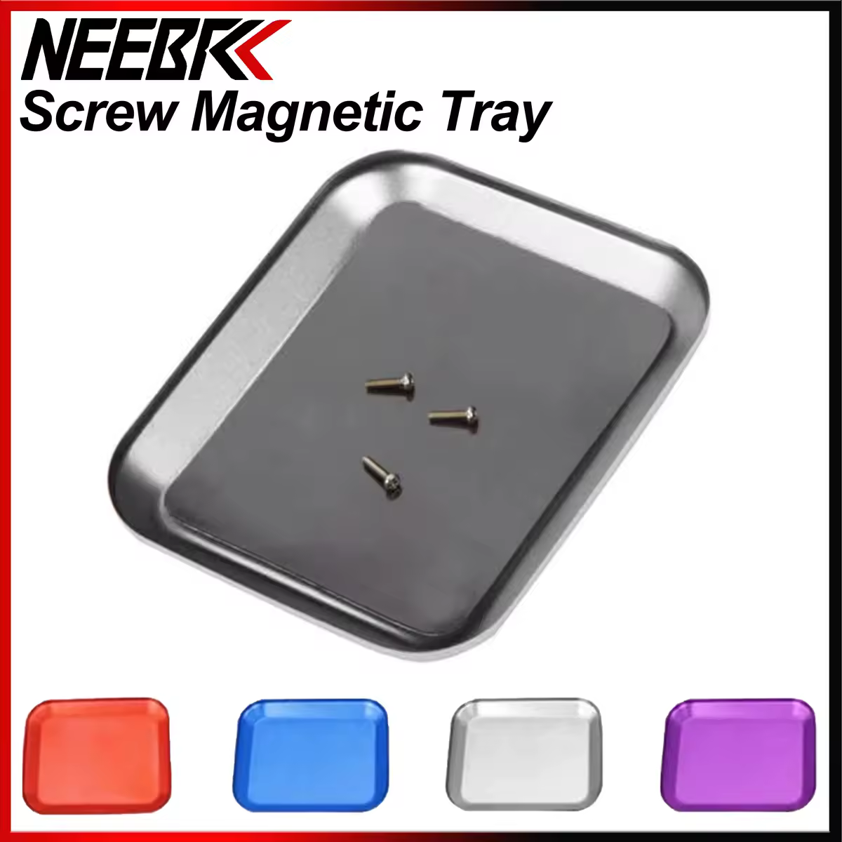 Neebrc RC Car Repair Tool Aluminium Alloy Magnetic Screw Tray Plate For Rc Crawler Rc Model Repair Tool Axial SCX10 D90 D110