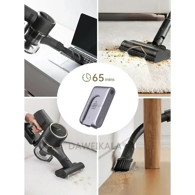 Voor Xiaomi 6000mAh vervangende batterij voor Dreame T30 R20 draadloze stofzuiger Oplaadbare verwijderbare draadloze extra batterij