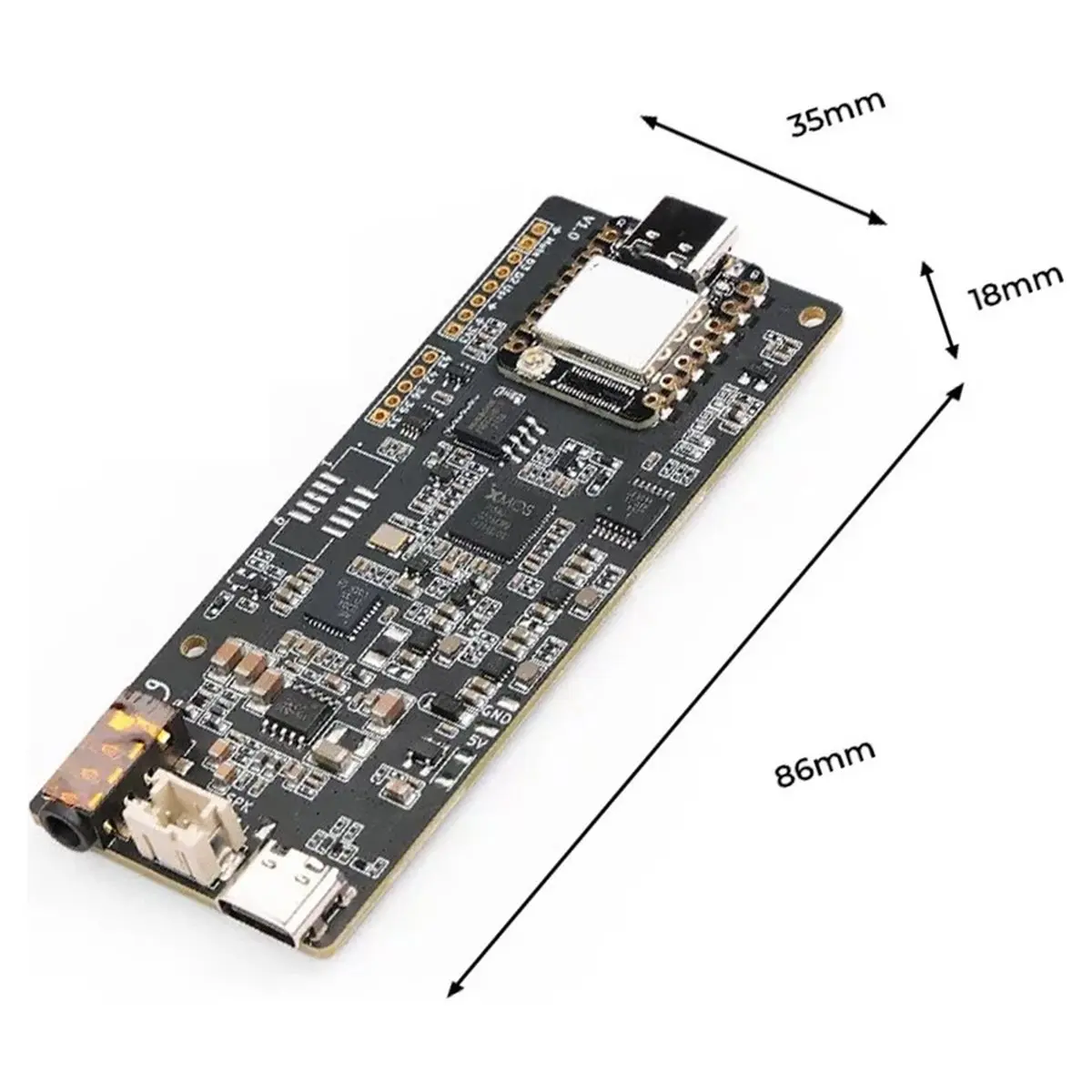 With XIAO ESP32S3 Dev Voice Assistant Kit Artificial Intelligence Speaker Processing Algorithm Development Board, 1PC