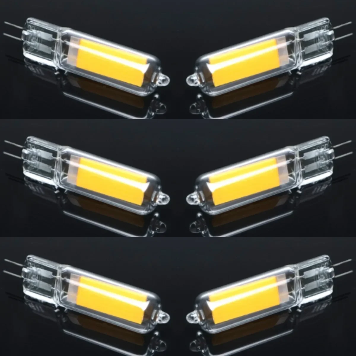 6X 10X Mini G4 LED Glass Lamp 7W 9W 12W 15W Bulb AC/DC12V 220V 110V COB Light Chandelier Spotlight Bombilla Halogen Replacement