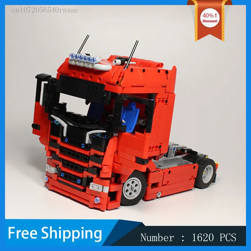 MOC Building Blocks Car Transporter Truck Tractor Trailer Model DIY Bricks Technology Assemble Toys Christmas Presents Gifts