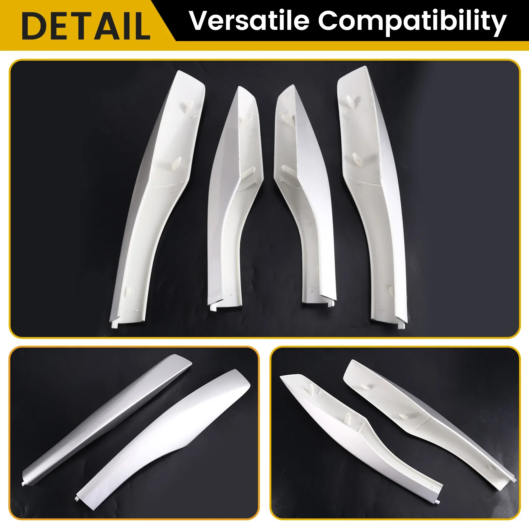 New-4Pcs/Set Car Roof Rack Cover For Santa Fe 2009-2012