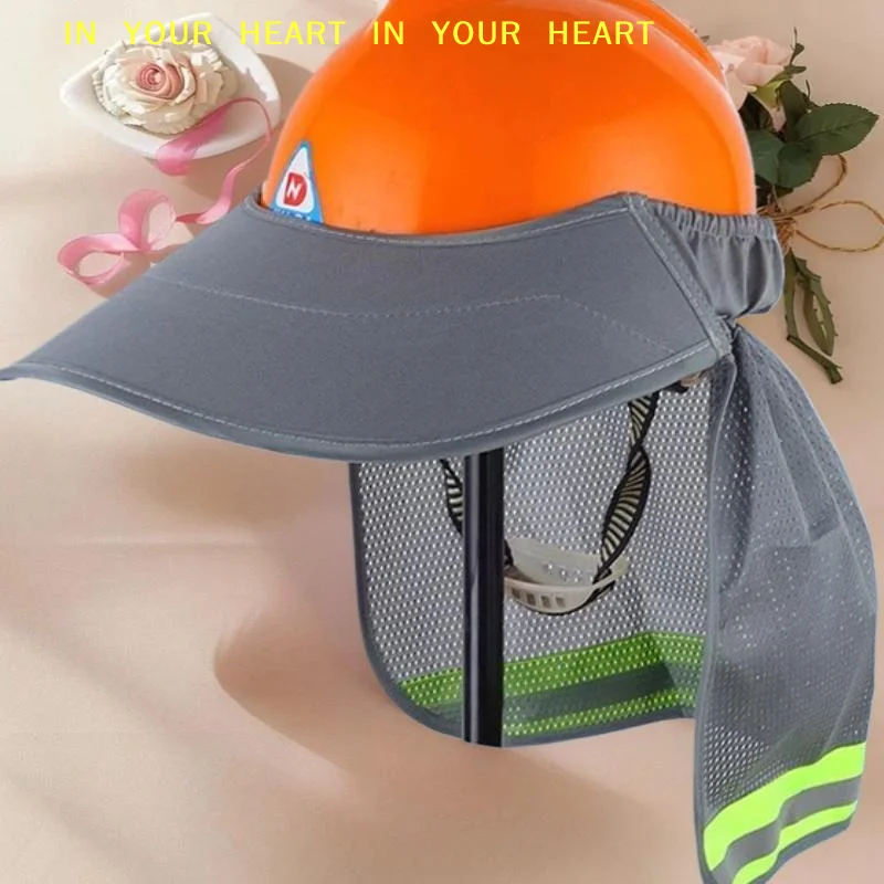 

【X】Summer Sun Shade Safety Hard Hat Neck Shield Helmets Reflective Hat Brim Reflective Cap Cover For Construction Workers
