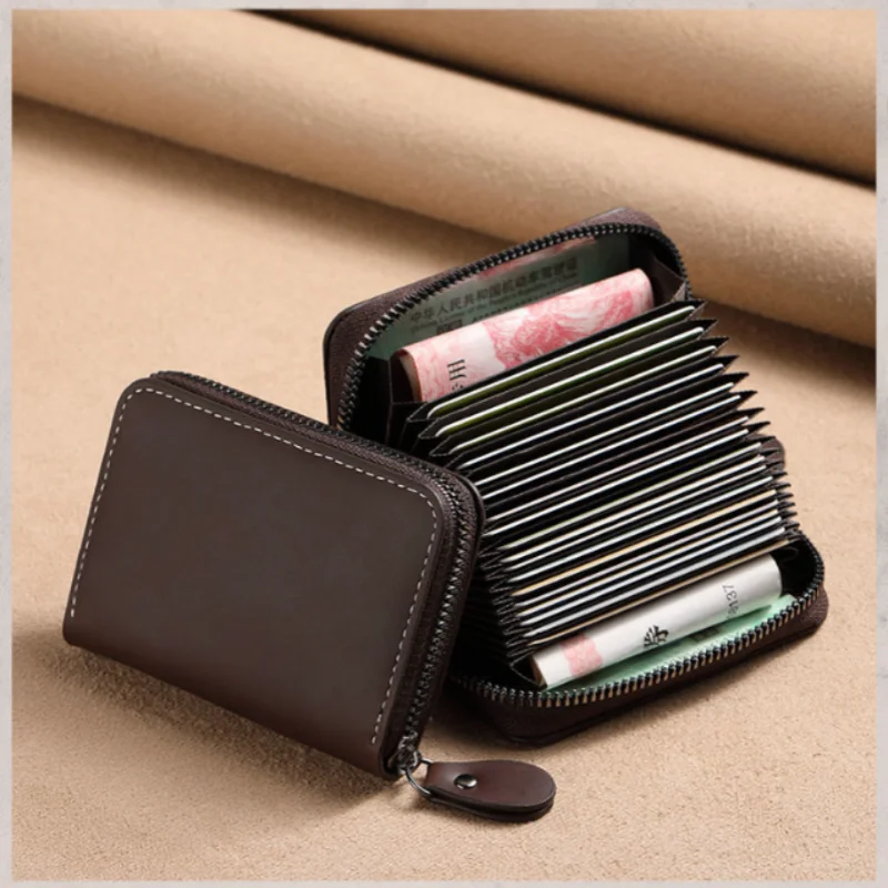 Fashion Card Bag New Large Capacity Multi ID Cards Cover Anti Demagnetization Waterproof Cards Pack Bank Credit Holders For Men