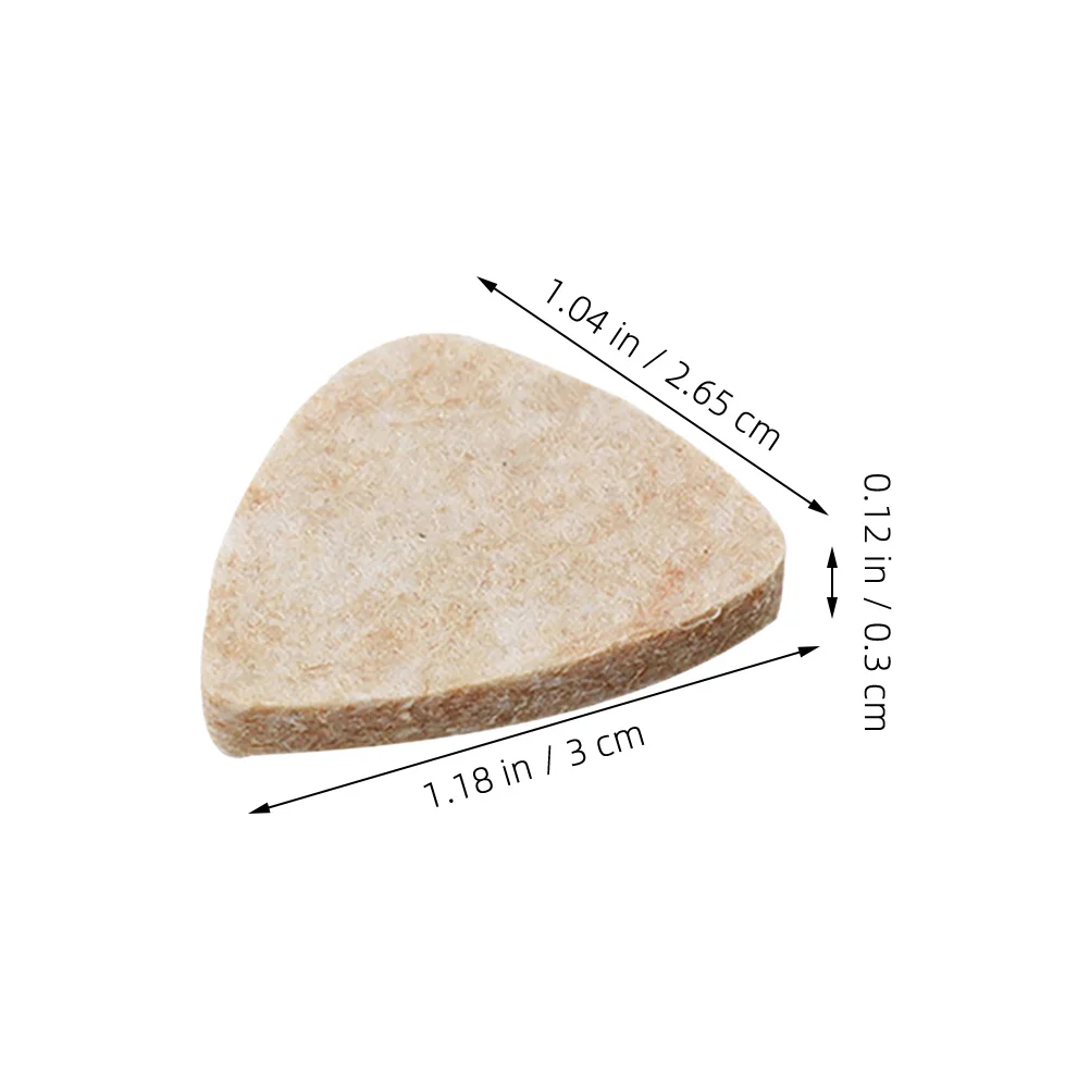 

6Pcs Wool Felt Guitar Picks Durable Practice Accessories for Electric Folk Ukulele Plectrums Guitar Picks Ukulele Plectrum