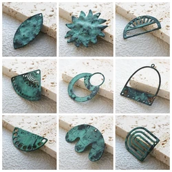 One Piece Hand Made Green Patina Charm - Varies Shapes and Size (PTA-b)