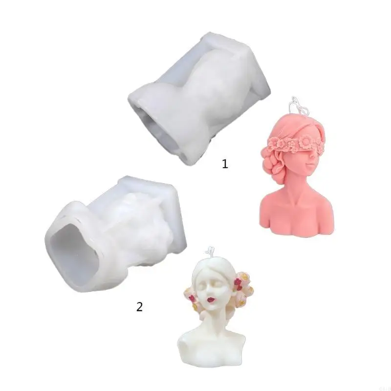 أنثى الجسم الراتنج قوالب سطح المكتب الحلي قالب شمعة لصنع الشموع #2